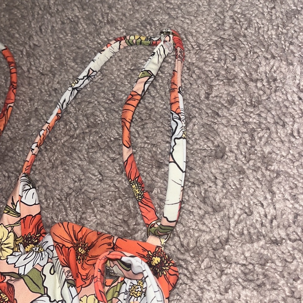 Vdm The Label Floral Bikini Top View 4